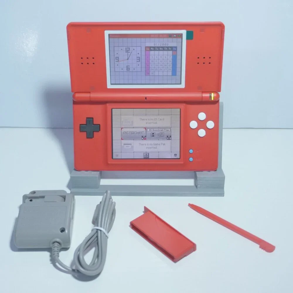 Nintendo DS Lite Pokemon Pokedex Red Handheld System with Charger & Stylus